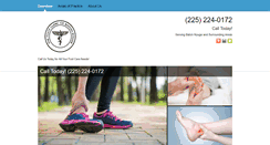 Desktop Screenshot of batonrougepodiatrists.net